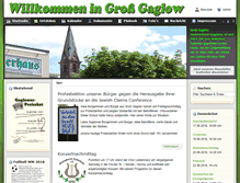 Tablet Screenshot of gross-gaglow-cottbus.de